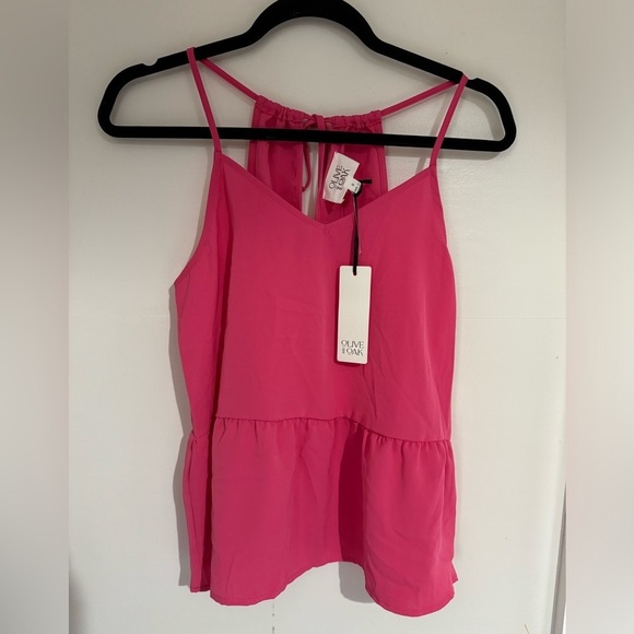 Olive & Oak hot pink light flowy top size Small - Picture 1 of 3